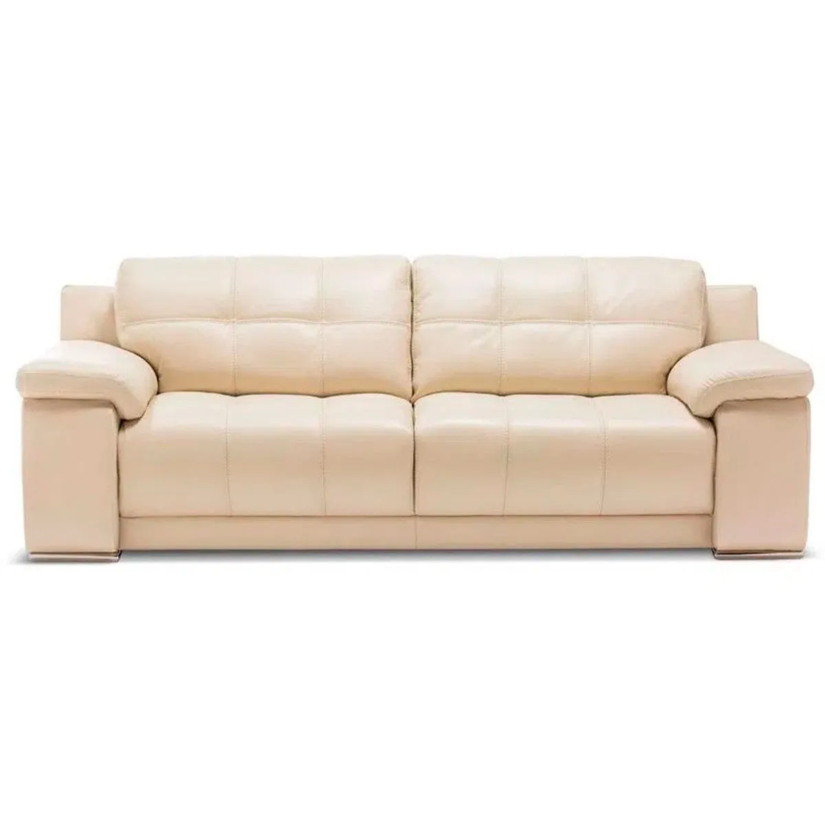 ROSEN - Sofá Rosen 5037 3 Cuerpos Cuero Beige