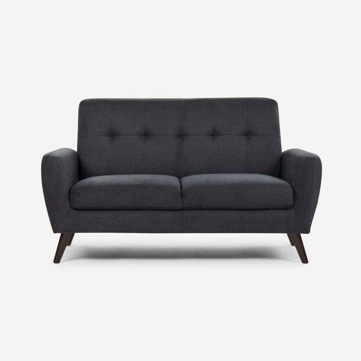 ROSEN - Sofá Rosen Adele 2 Cuerpos Tela Grafito