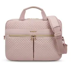 BAGSMART - Maletín grande para notebook de 156 - Rosado