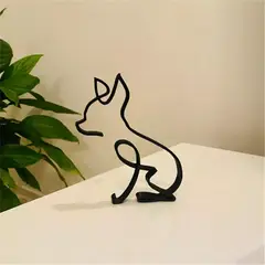 GENERICO - Figura Abstracta Perro Chiguagua Para Tu Casa Oficina Departamento