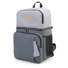 TOURIT - Mochila térmica doble cubierta 28L - Gris