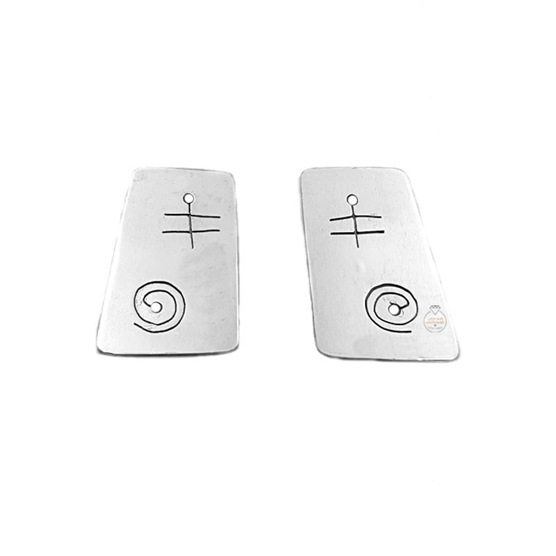 JOYAS MYTOKE - Aros Simbolo Espiral Plata 980 Apegado