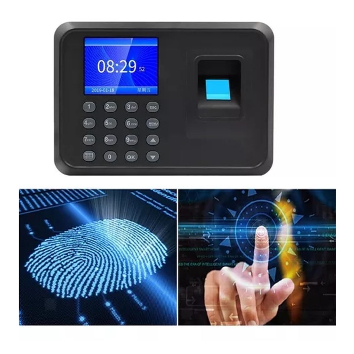 GENERICO - Reloj Biométrico Control De Asistencia Huella En Español