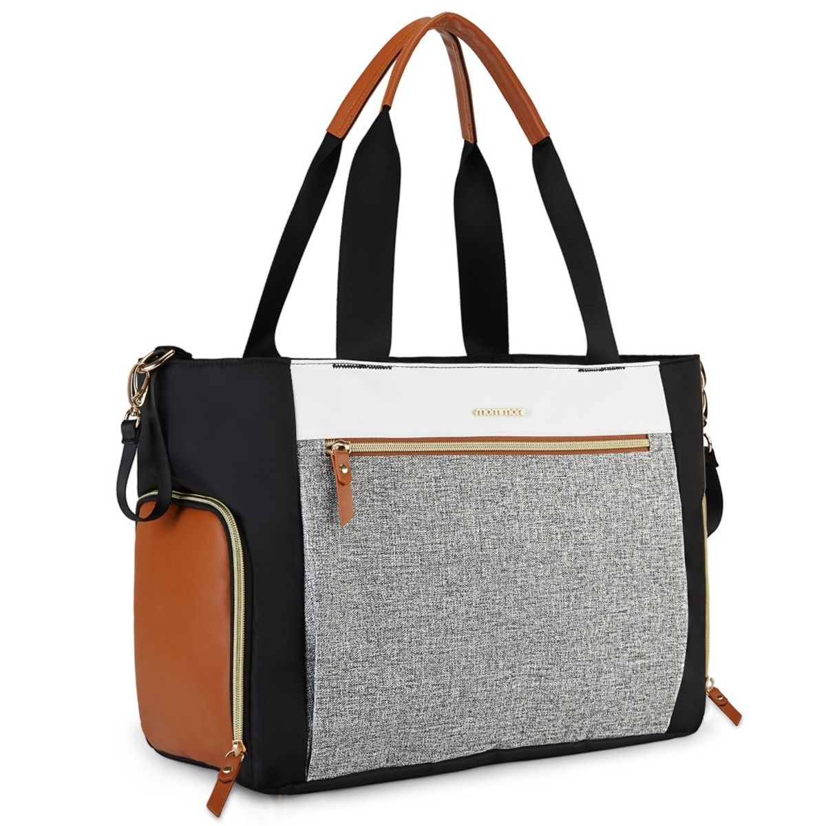 MOMMORE - Mommore Pañalera elegante gran capacidad - Marrón