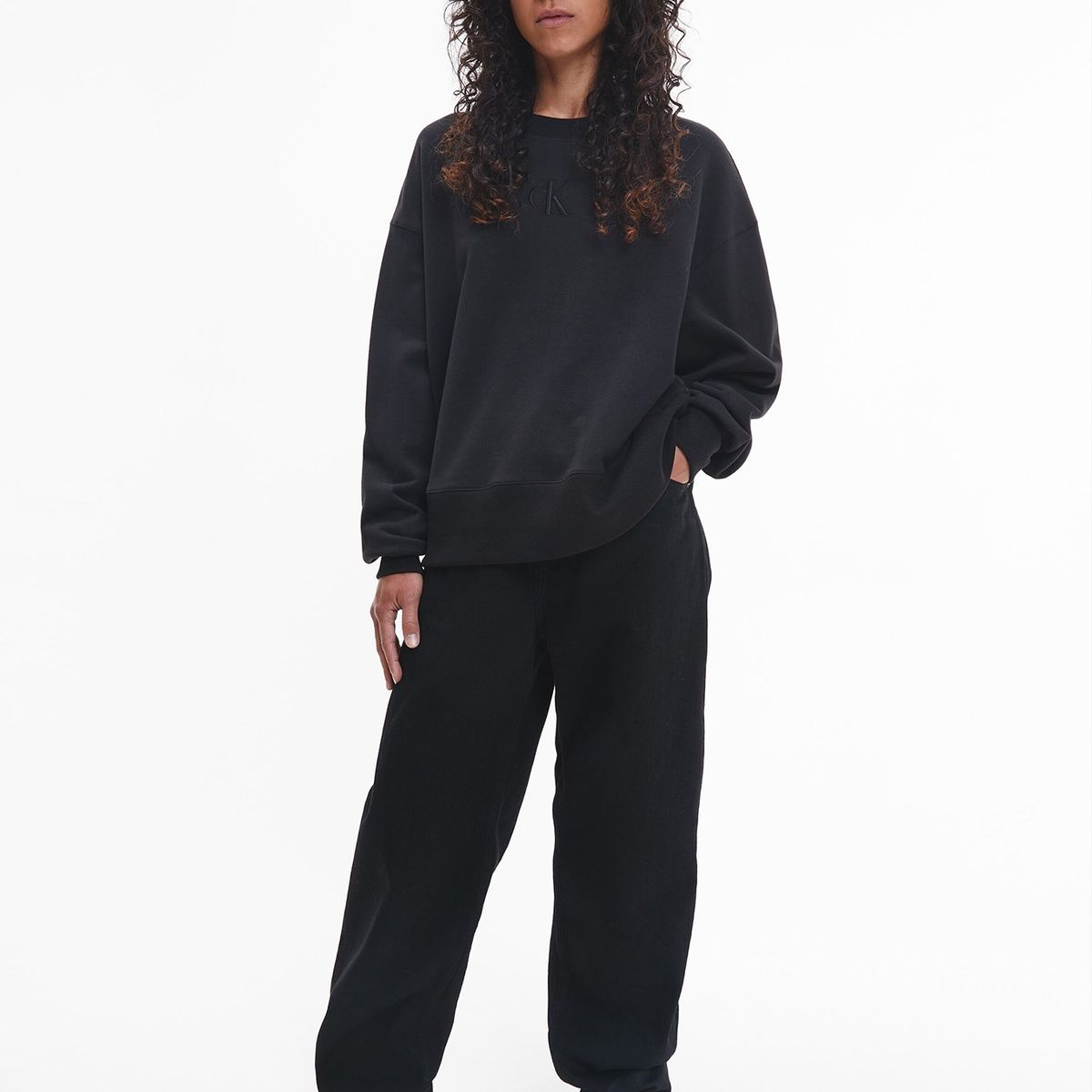 CALVIN KLEIN - Polerón Hoodie Back Negro Calvin Klein