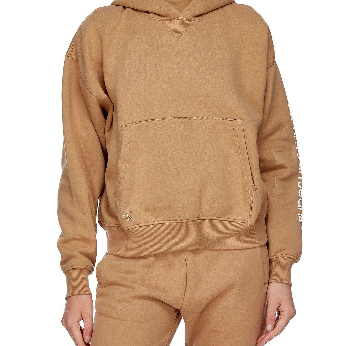 CALVIN KLEIN - Polerón Hoodie Gradient Monologo Café Calvin Klein