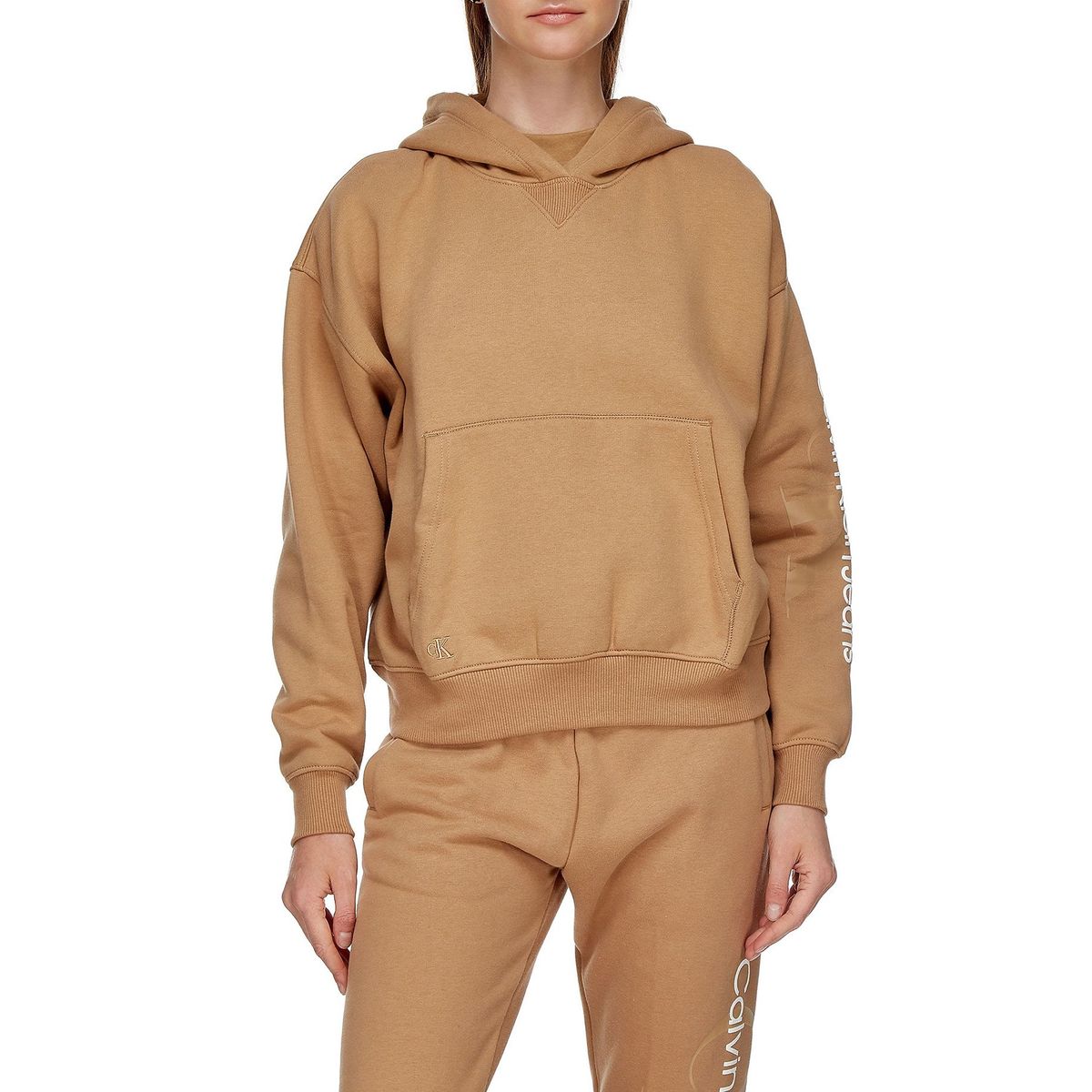 CALVIN KLEIN - Polerón Hoodie Gradient Monologo Café Calvin Klein