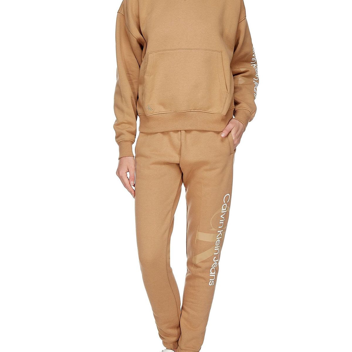 CALVIN KLEIN - Polerón Hoodie Gradient Monologo Café Calvin Klein