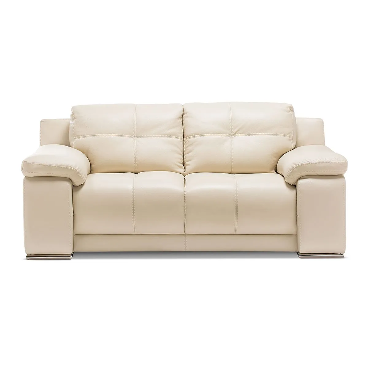 ROSEN - Sofá Rosen 5037 2 Cuerpos Cuero Beige