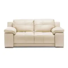ROSEN - Sofá 5037 2 Cuerpos Cuero Beige