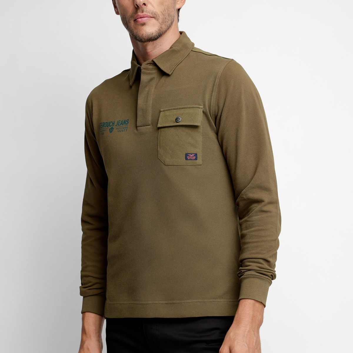 FEROUCH - Polera Polo Texas Verde Ferouch