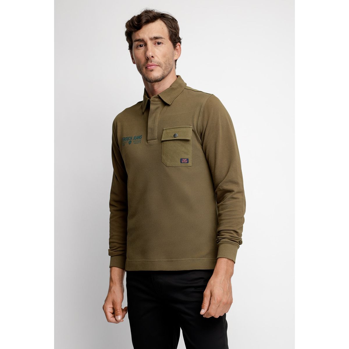 FEROUCH - Polera Polo Texas Verde Ferouch