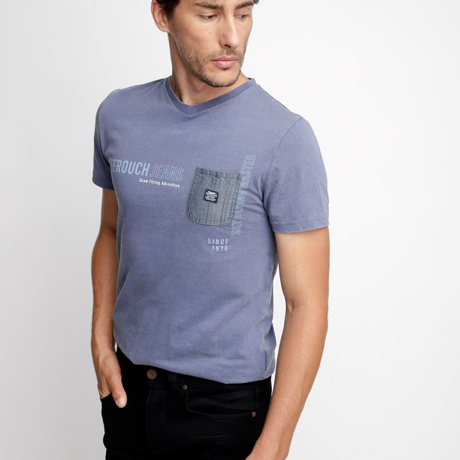 FEROUCH - Polera Wyoming Azul Ferouch