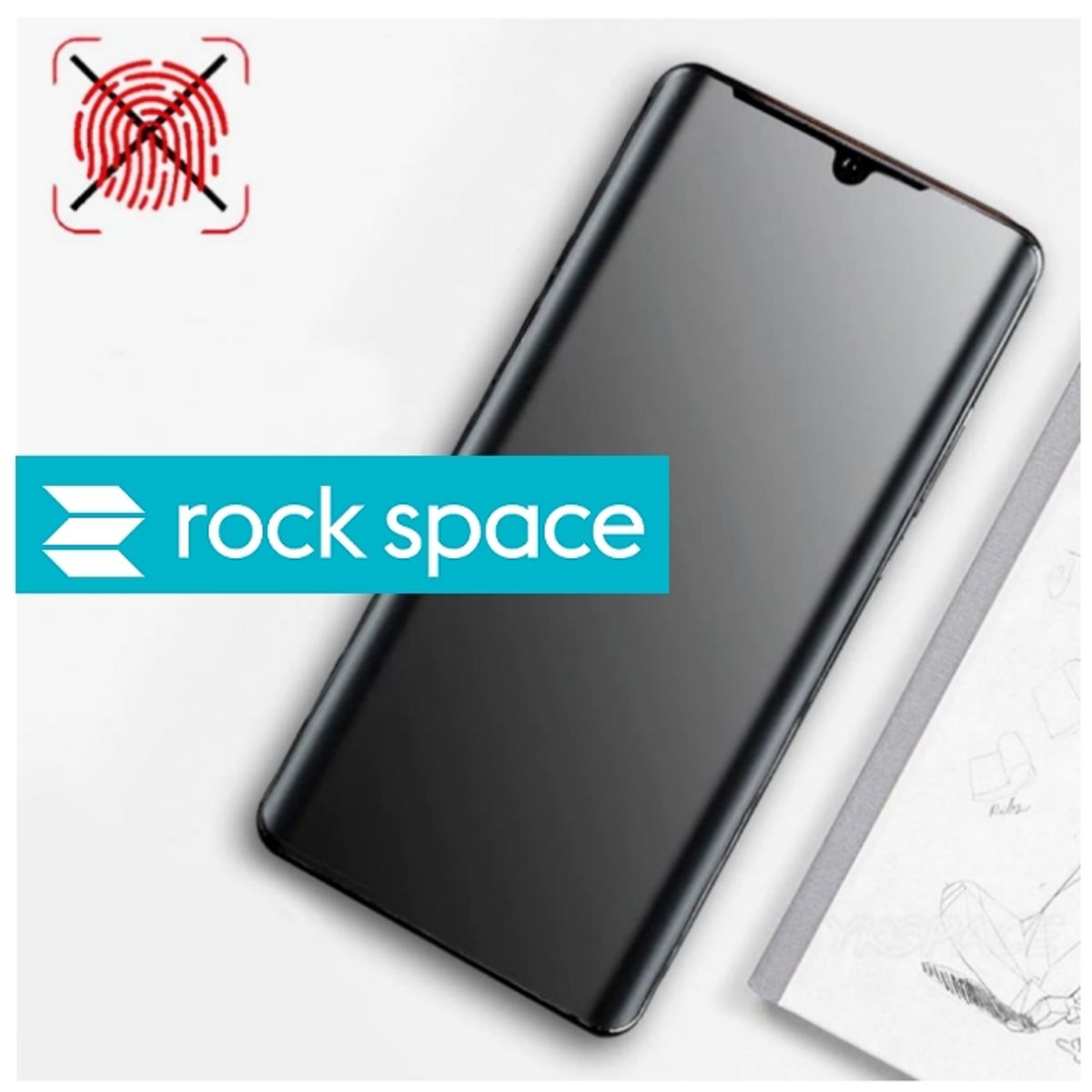ROCK SPACE - Lámina Matte Antihuella para Samsung S23 Ultra ROCK SPACE antigrasa