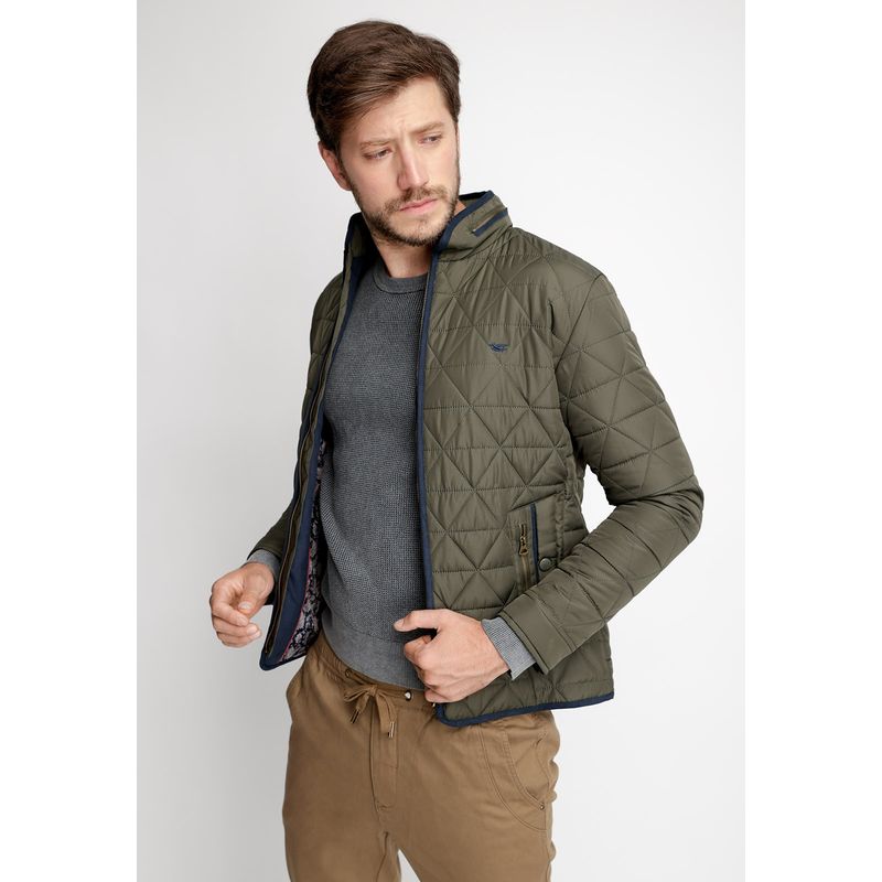 FEROUCH - Chaqueta Rombos F Verde Ferouch