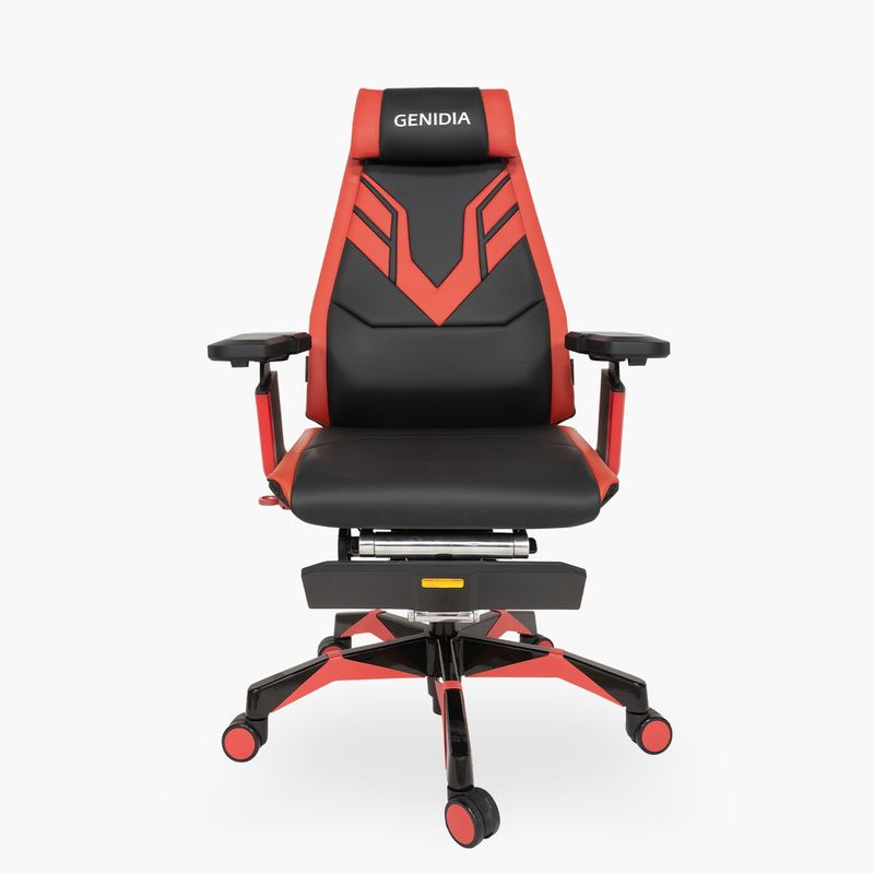 FORM OFFICE - Silla escritorio Gamer Genidia ergonómica cuero Negro Rojo