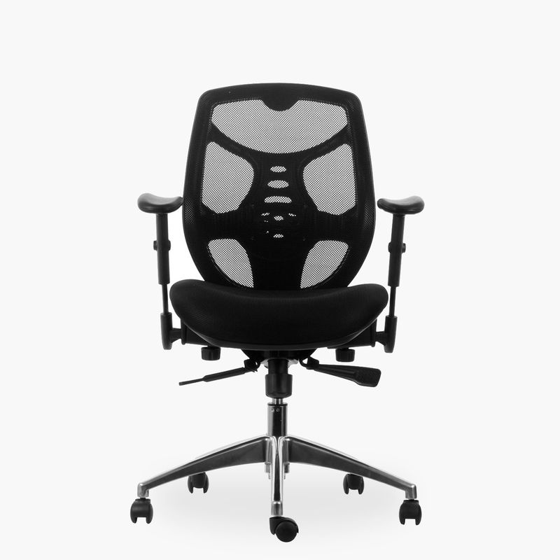 FORM OFFICE - Silla Escritorio Identity Base Aluminio Negro Form