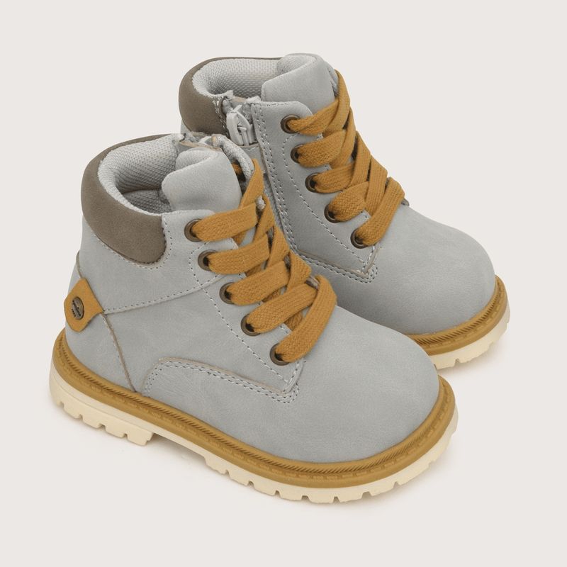 OPALINE - Botin de niño vestir con cordon gris (20 a 29)