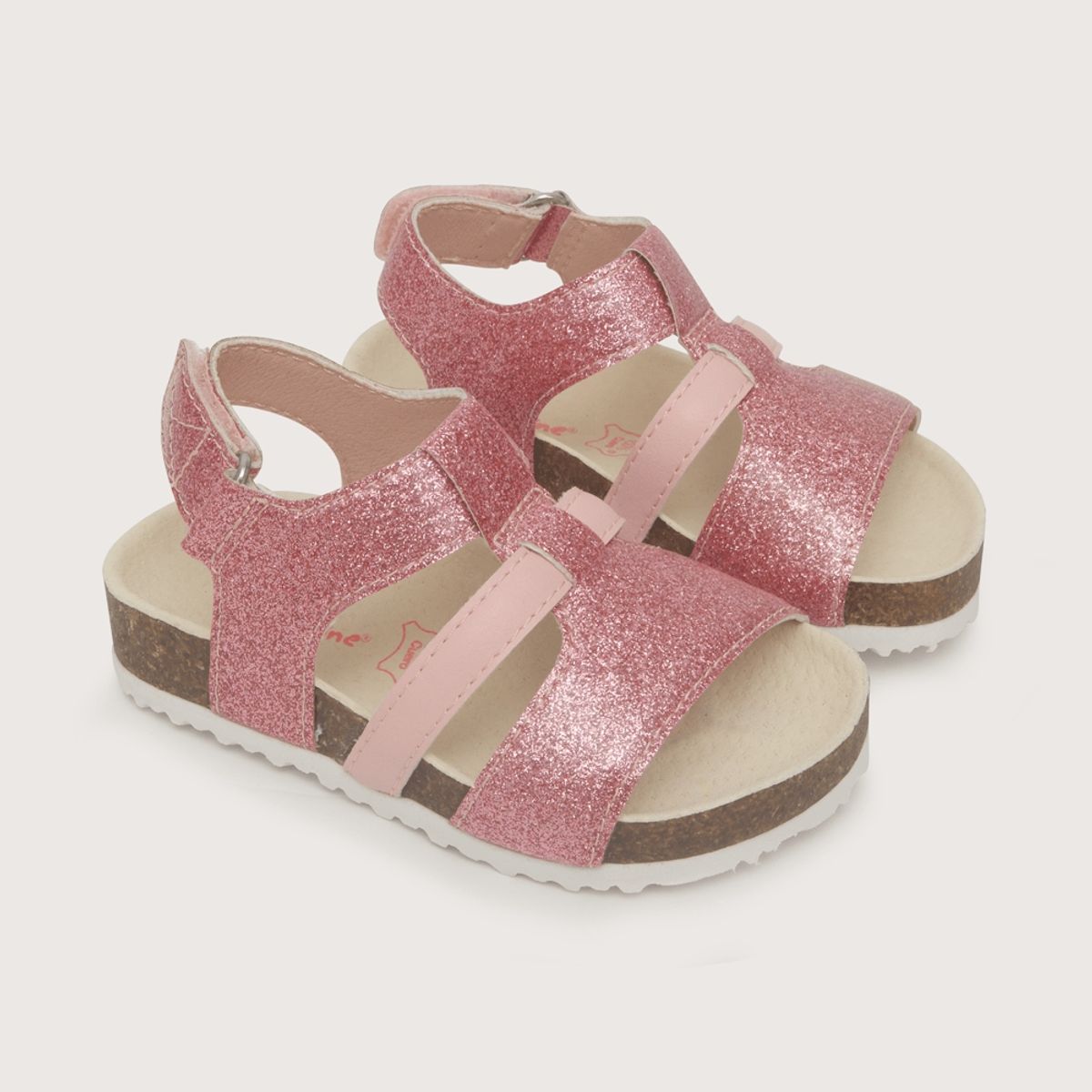 OPALINE - Sandalia de niña urbana glitter rosada (20 a 29)