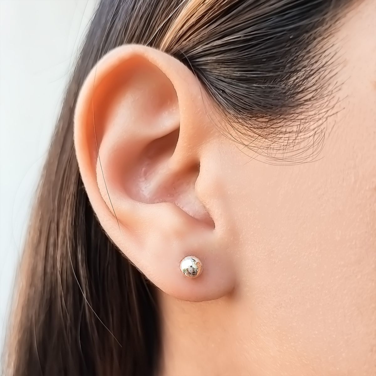 COGGIOLA - Aros Media Bola 5mm Plata Fina 925