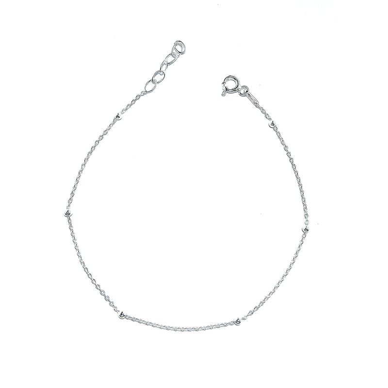 ANDREA COGGIOLA JOYAS - Pulsera 6 Bolitas Mini Plata Fina 925