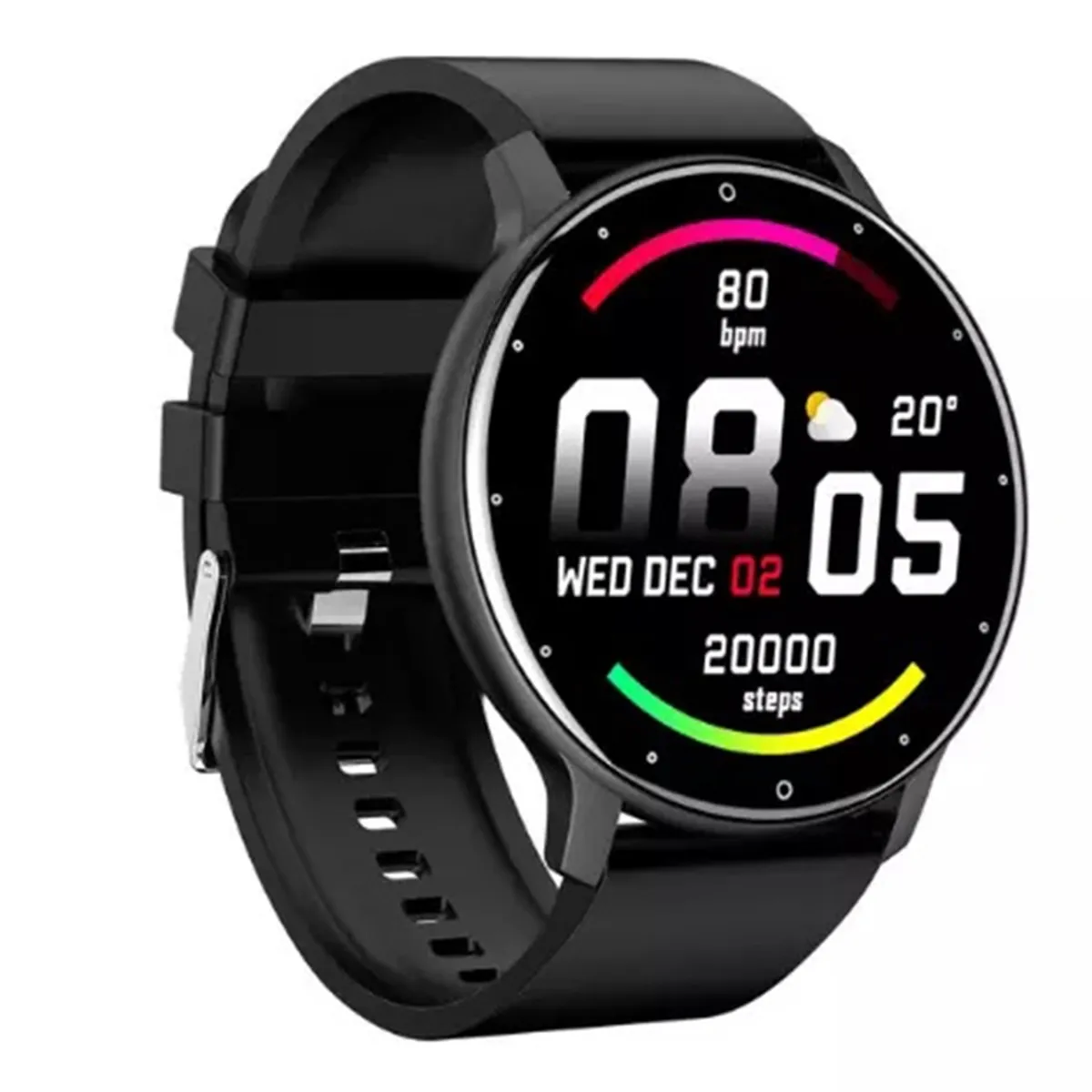 STARTECHOFFICE - Smartwatch ZL02 Control de Salud Deporte Notificaciones Pantalla HD Compatible IOS Android