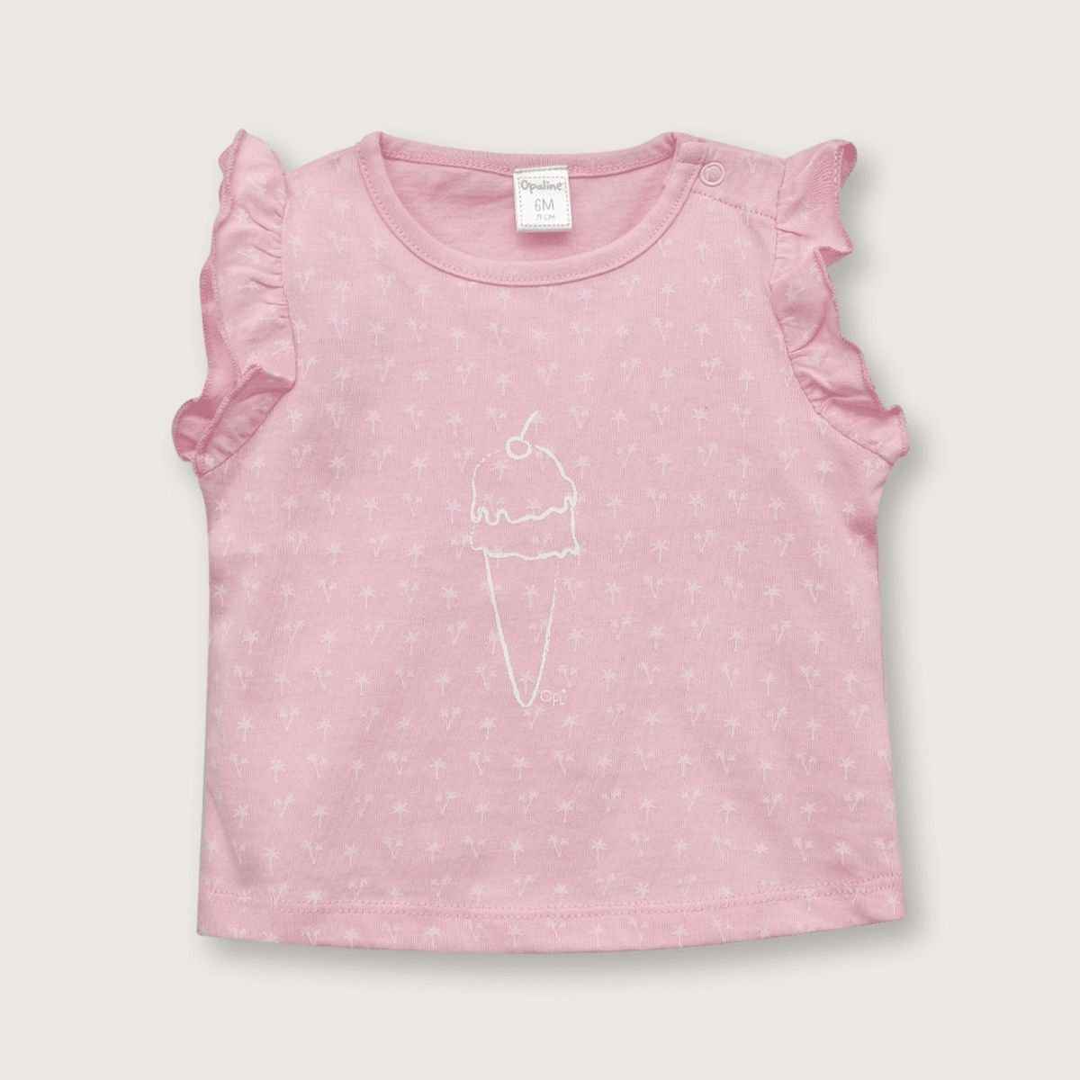 OPALINE - Polera de niña helado rosada (recién nacido a 9 meses)
