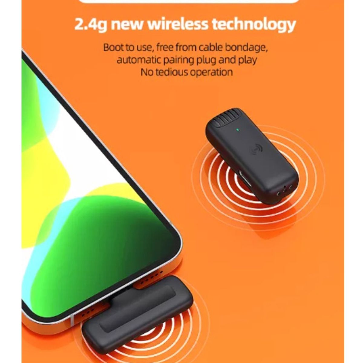 STARTECHOFFICE - Micrófono inalámbrico Solapa Conector TIPO C Reducción Ruido Livestream Streaming 24GHz