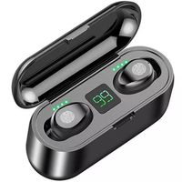 Audífonos inalámbricos Bluetooth In-Ear F9 Negro 2000 mAh IOS Android 4 Horas uso continuo