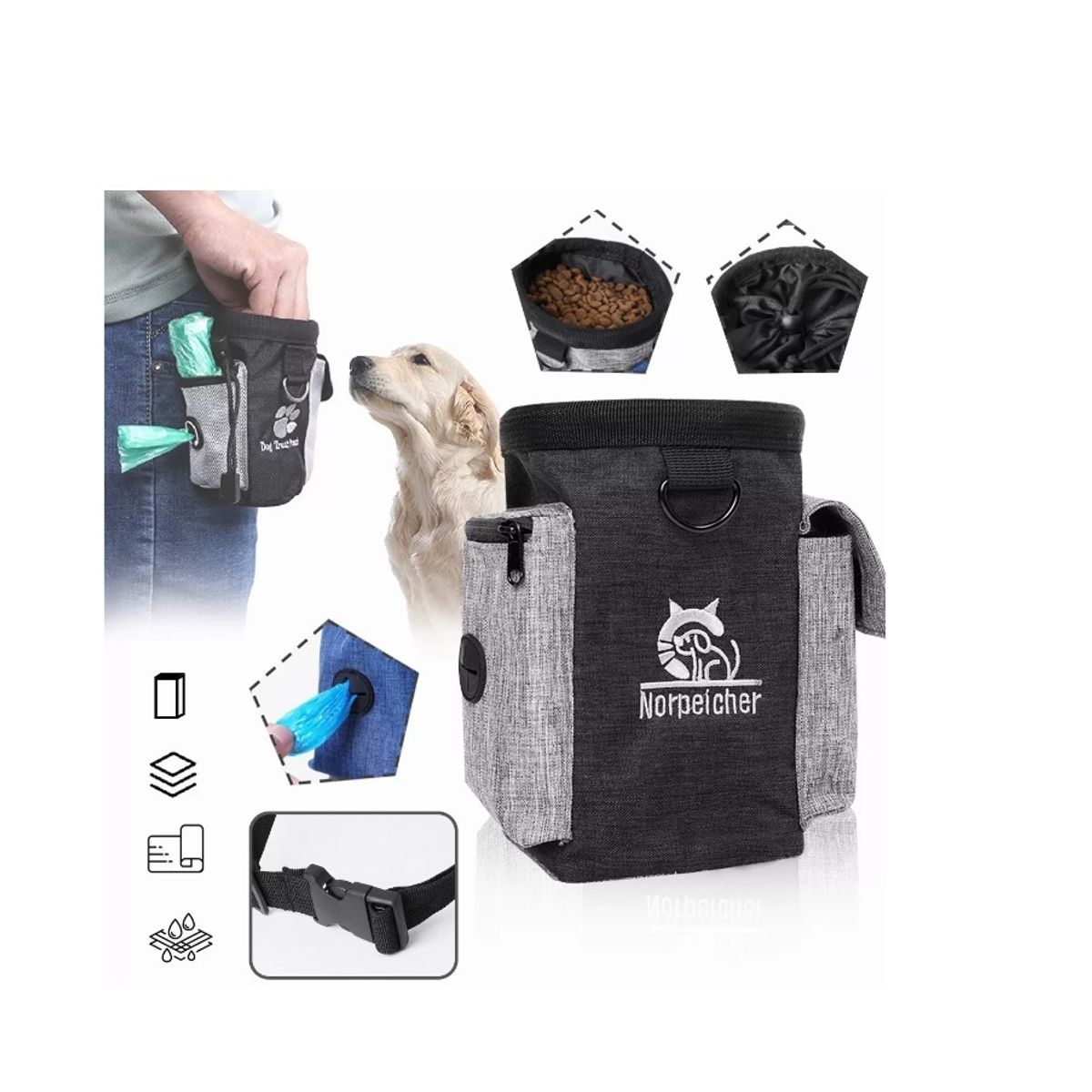 GENERICO - Bolso Para Llevar Golosinas Entrenamiento Premios Perros