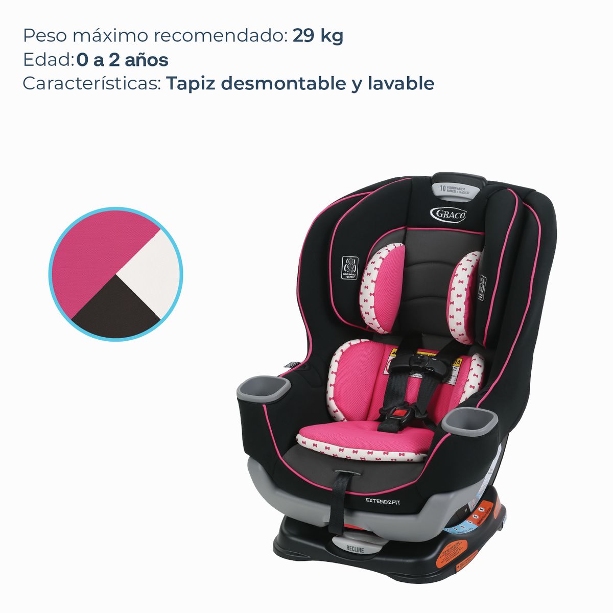 GRACO - Silla de Auto Convertible Extend2fit Kenzie