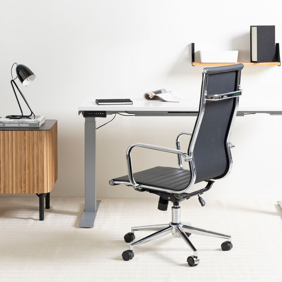 FORM OFFICE - Silla Oficina Bishop Alta Negro