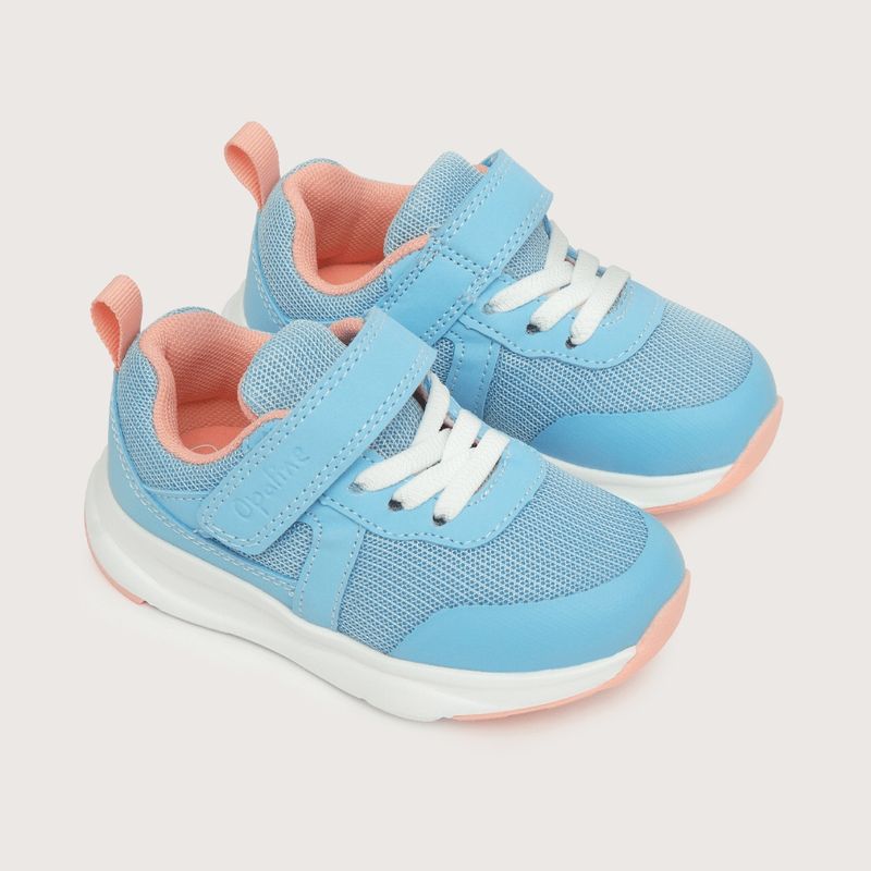 OPALINE - Zapatilla deportiva de niña liviana Denim (20 a 29)