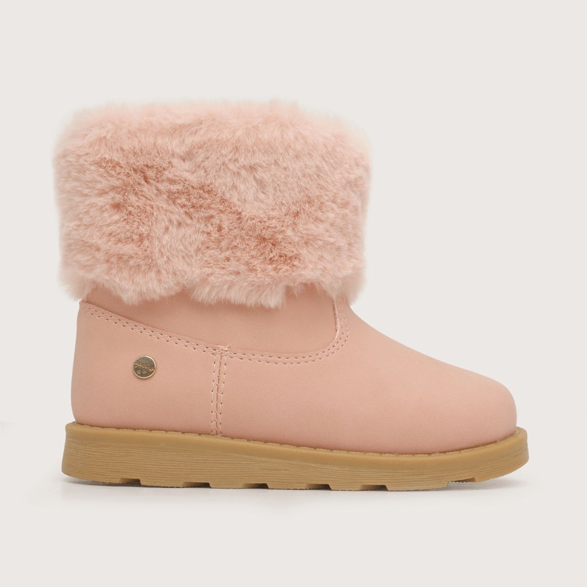 OPALINE - Bota de niña con pelos rosado (22 a 29)
