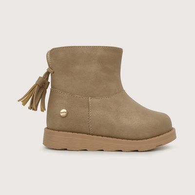 Imagen 2 del producto Bootie de niña borlas con cierre beige 20 a 29
