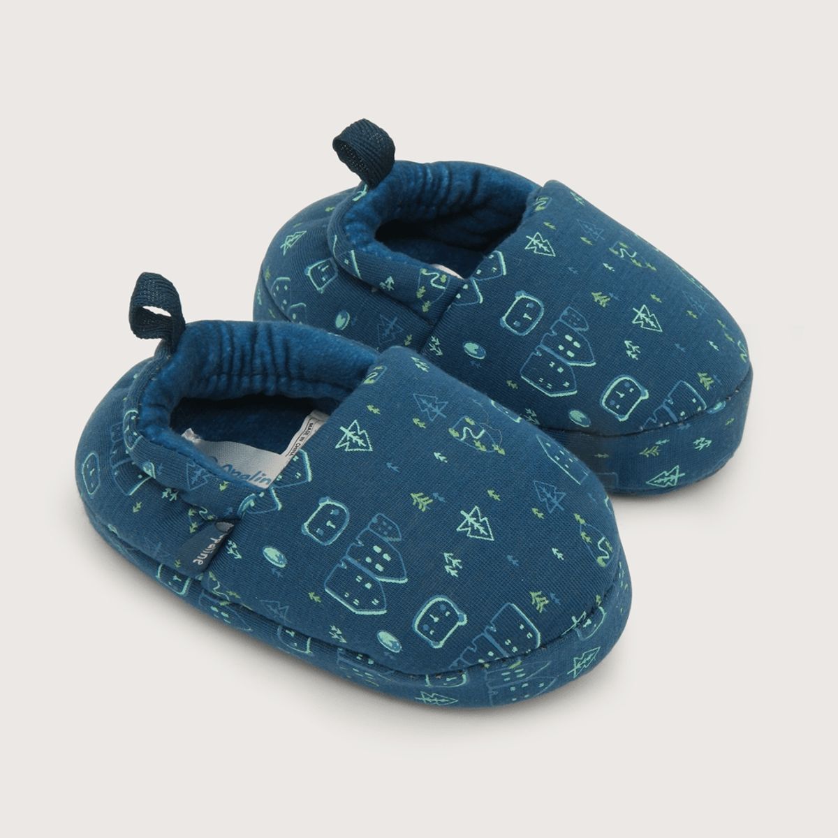 OPALINE - Pantufla de niño azul (20 a 29)