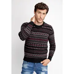 FEROUCH - Sweater Colorado Rojo