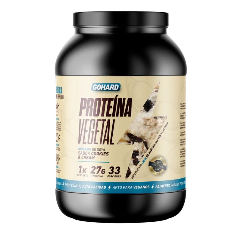 GOHARD - Gohard Proteína Vegetal Cookies And Cream 1Kg