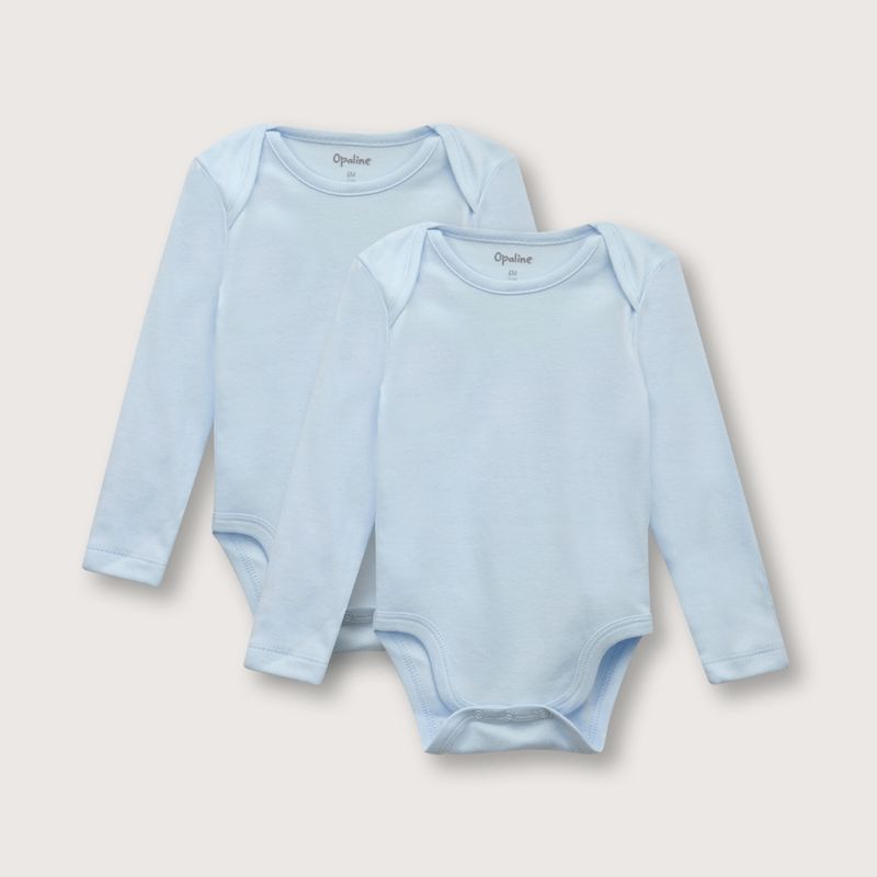 OPALINE - Body bebé niño pack de 2 americano (prematuro a 2 años)