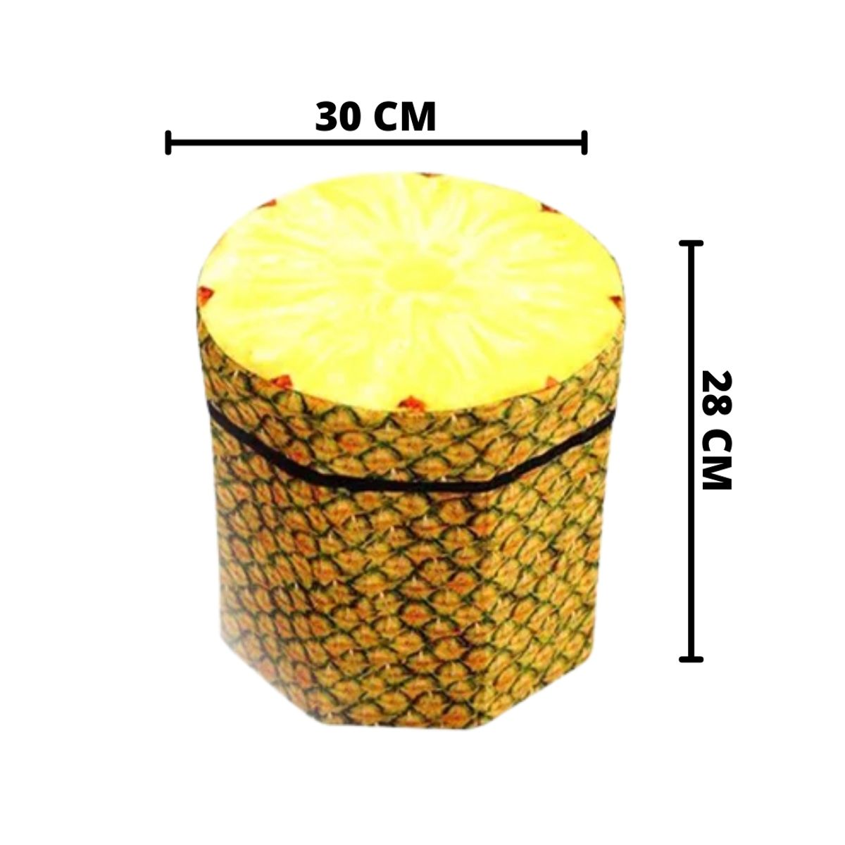 OEM - Puff Silla Cubo Organizador Plegable Almacenamiento Moderno Diseño De Piña