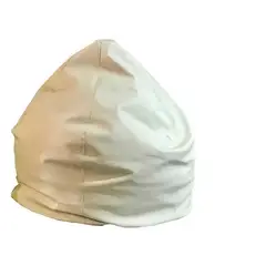 REHUCE - Puff eco cuero tamaño XL - Blanco