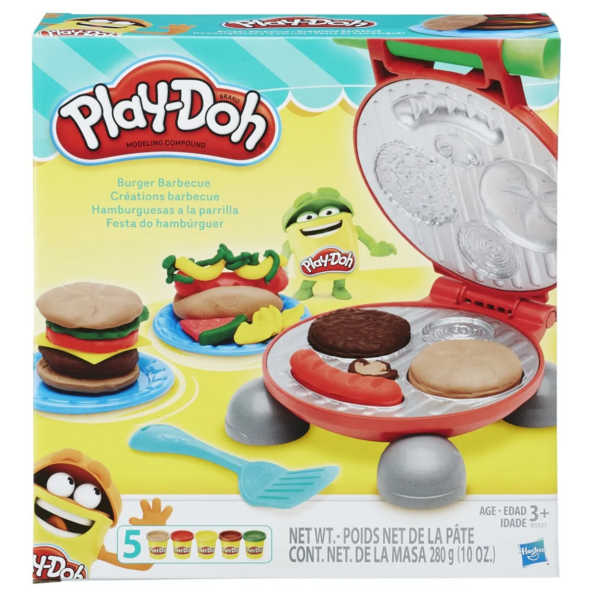 HASBRO - Play Doh Kitchen Hamburguesas A La Parrilla…