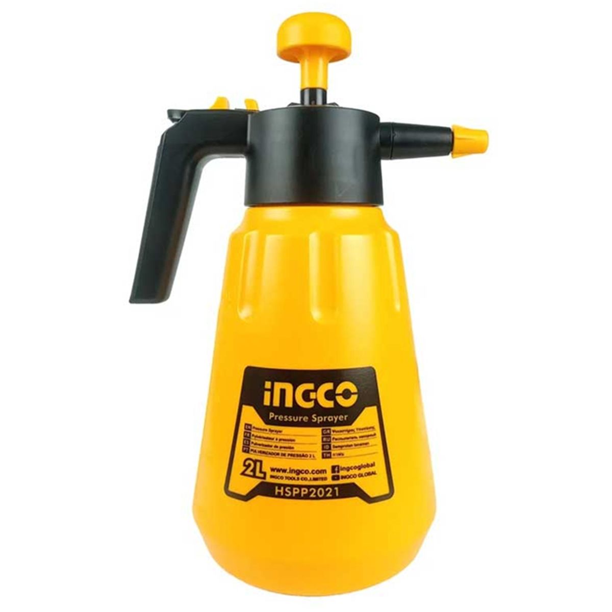 INGCO - Rociador Pulverizador Fumigador Manual Presión 2 Lts Ingco