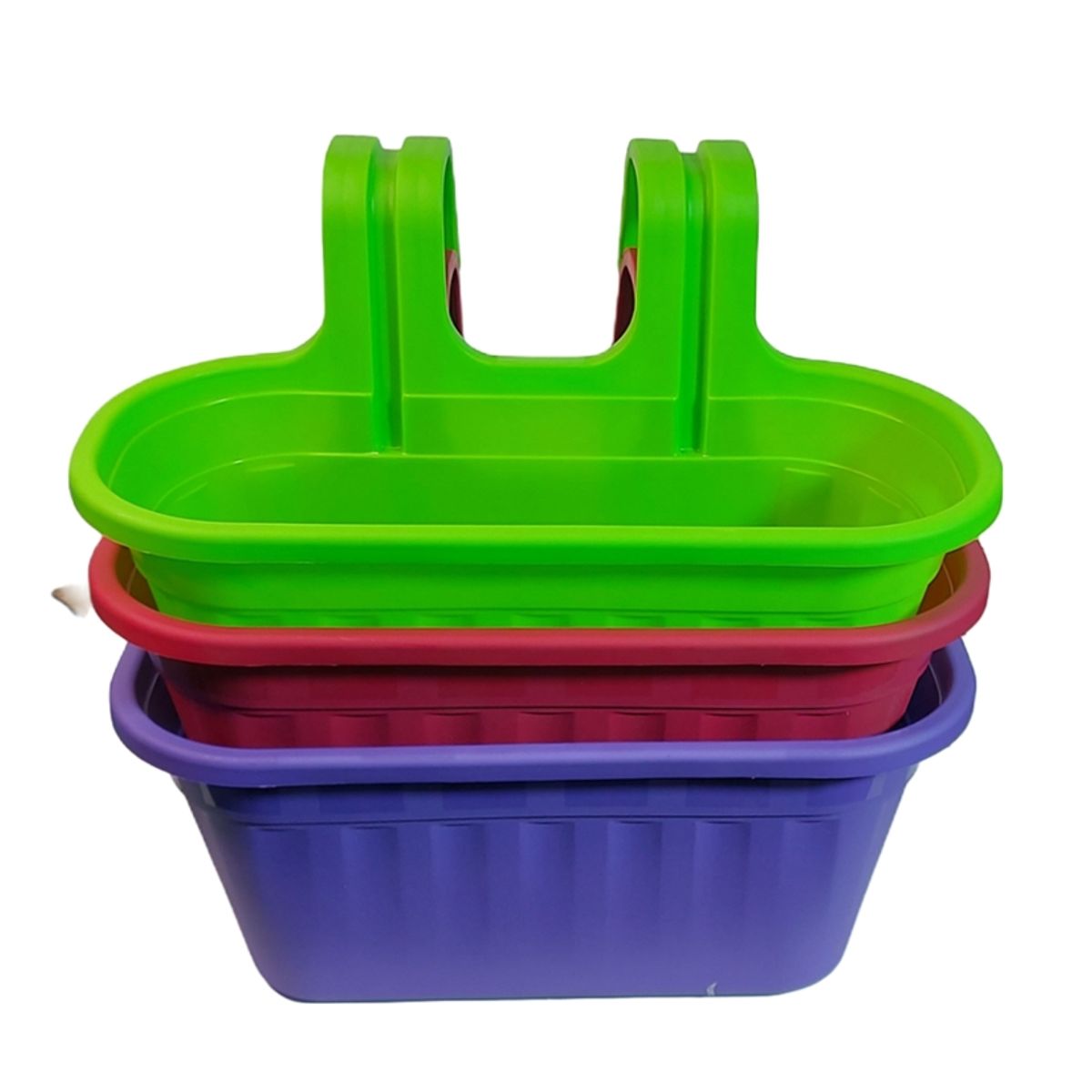 NO LOGO - macetero colgante balcón 40 cm. pack x 2