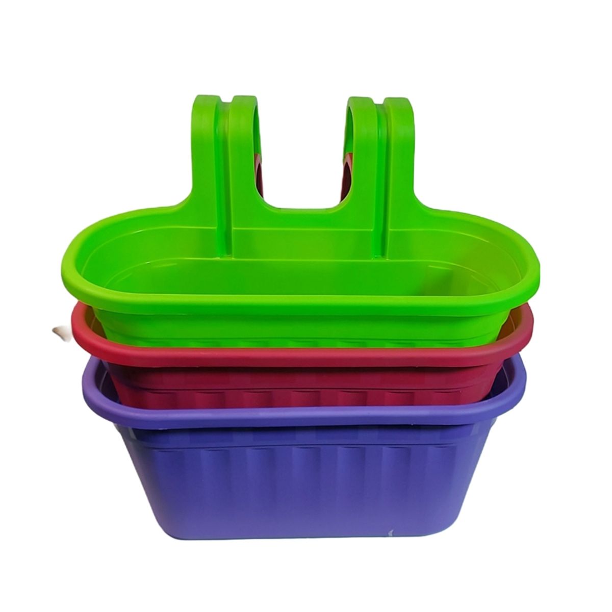 NO LOGO - macetero colgante balcón 40 cm. pack x 2