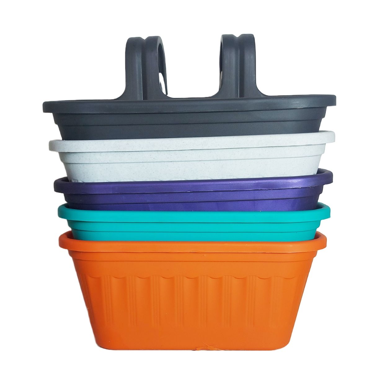 NO LOGO - macetero colgante balcón 40 cm. pack x 10