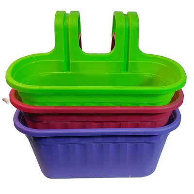 Imagen 2 del producto Macetero colgante balcón 40 cm. pack x 10