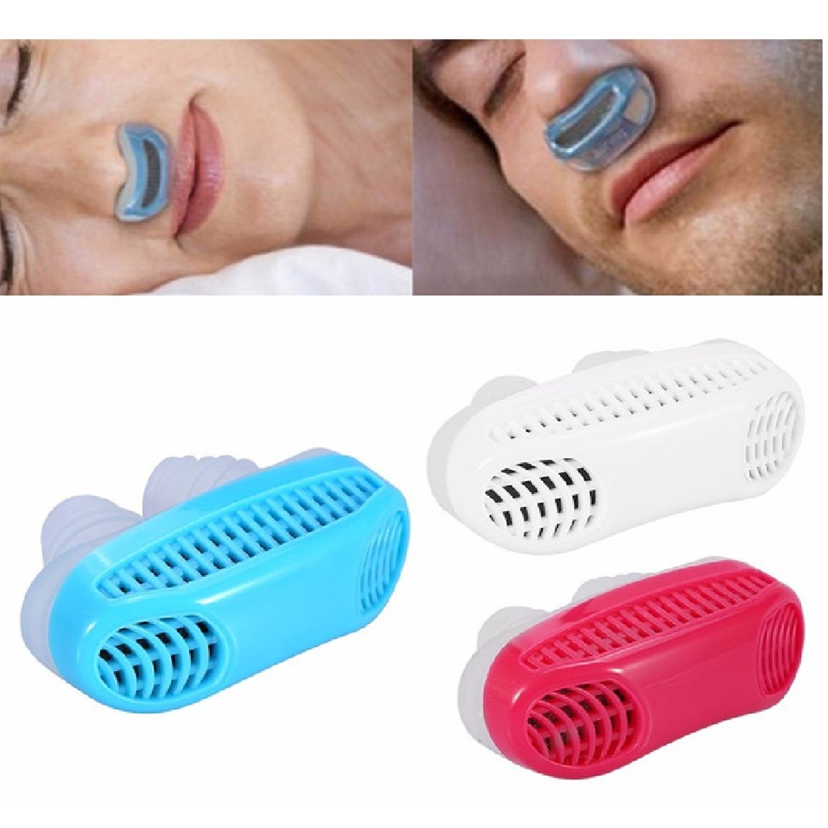 UNIVERSAL - ANTI RONQUIDOS DILATADORES NASALES 2 EN 1 CON PURIFICADOR