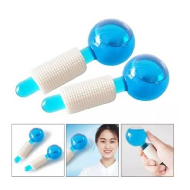 GENERICO - Masajeador Facial Frío Refrescante Bolas De Cristal
