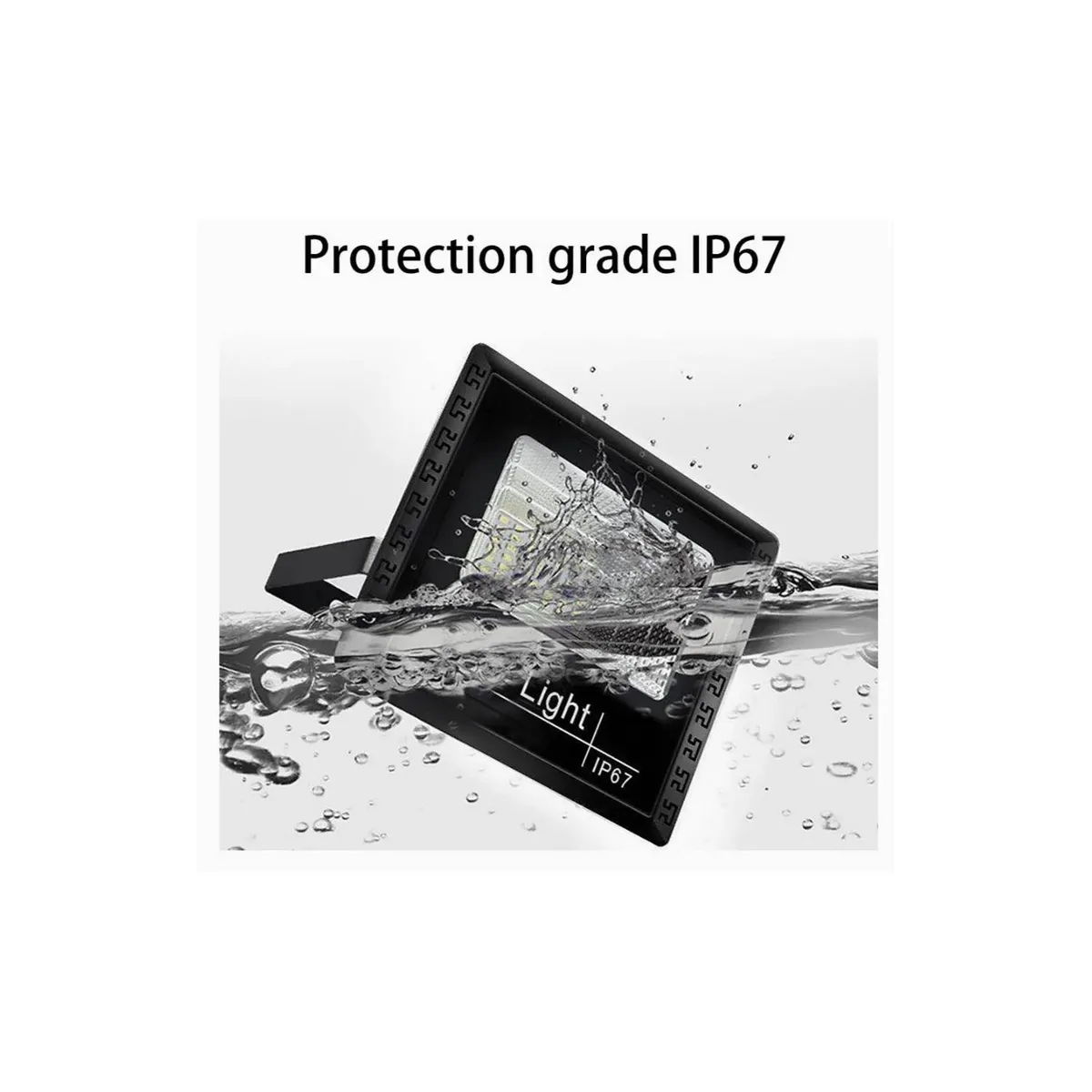 GENERICO - Foco Reflector Solar Interior Y Exterior 300w Panel Separado